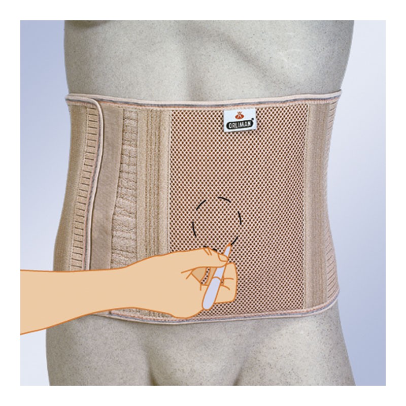 COL-240 / COL-160 Faja abdominal para ostomizados sin orificio