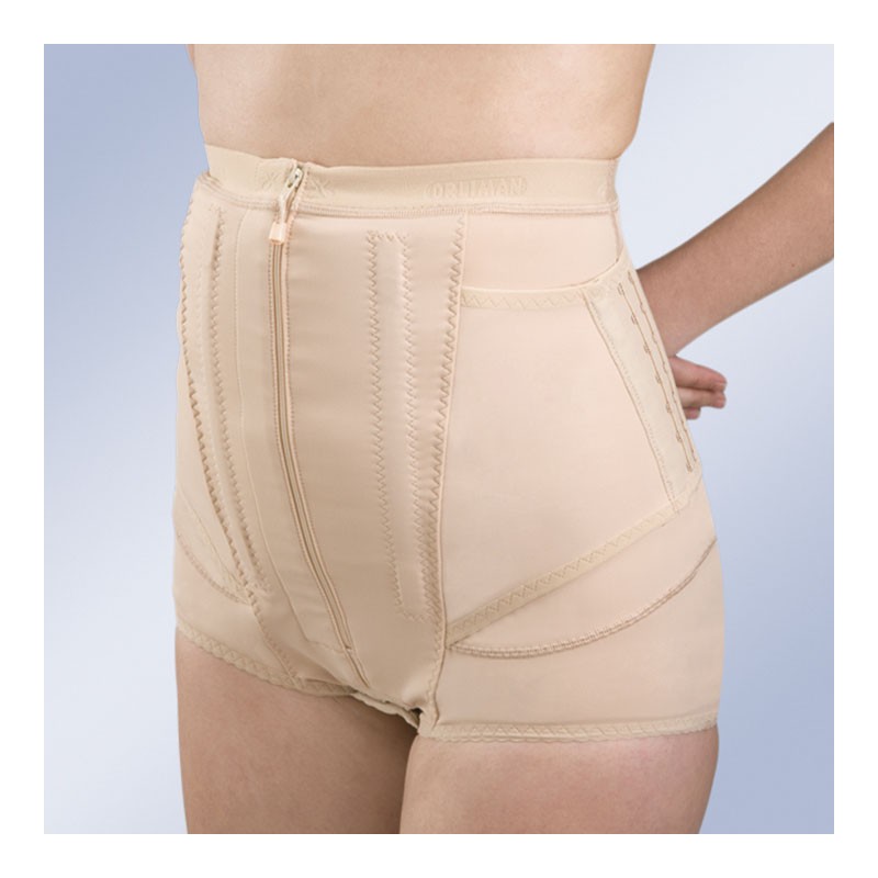 Faja pantalón postquirúrgica con laterales en velcro