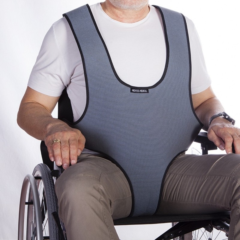 Tomar represalias cadena Tener cuidado Arnés chaleco perineal de sujeción tipo peto para silla de ruedas y de  descanso